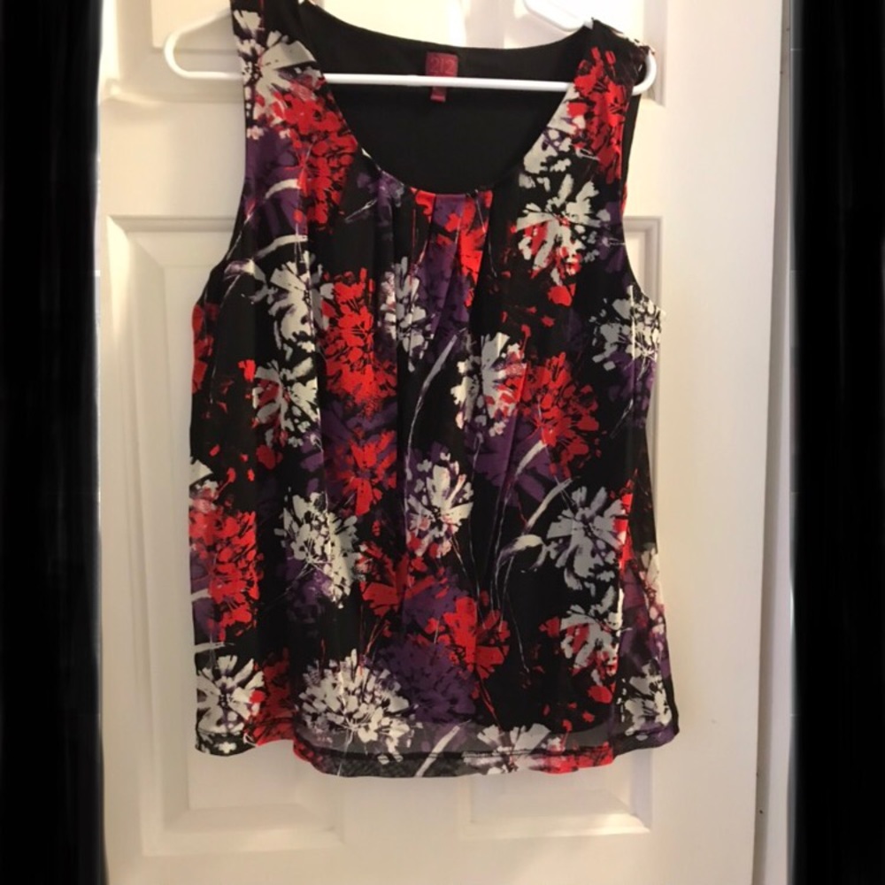 3/$15 212 collection sleeveless blouse mesh tank